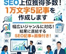 １万文字5記事の作成！SEOで上位を獲得します ◆幅広いジャンルに対応！安心のSEO上位実績多数！ イメージ1