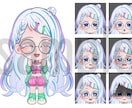 商用利用無料！ミニキャライラスト描きます 商用利用OK！衣装や表情、ポーズのおまかせ◎ イメージ5