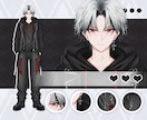 先着1名！男性デビューVtuberモデル制作します 全工程制作、修正無制限、著作権譲渡、表情８つ、高品質、企業並 イメージ2