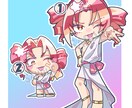 2種から選べるミニキャラ描きます テイスト2種、または両方からイラストを選べます！ イメージ2