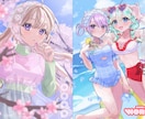 かわいい立ち絵・一枚絵イラスト描きます キービジュアルや歌ってみた、漫画も対応可能！ イメージ6