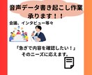 会議・取材の書き起こしを迅速＆高品質で代行します 「急ぎで内容を確認したい！」そのニーズに応えます。 イメージ1