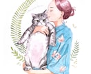 定員に達しました。限定価格で水彩似顔絵を制作します 通常出品の半額以下！特徴を捉えながら可愛くお洒落に描きます イメージ1