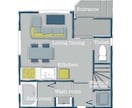 カラフルポップな【間取り図イラスト】作成します ワクっとする間取り図で、あなたの物件をもっと魅力的に！ イメージ7