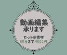 動画編集承ります coconalaさんで初めての募集です。よければ是非。 イメージ1