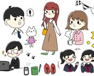 お子さま向けに使えそうなかわいいイラスト描きます 幼稚園、保育園、おこさま向けに使えそうなちょっとしたイラスト イメージ2