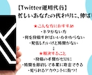 Twitter運用代行　運用全般承ります 企画〜投稿〜リプ対応まで丸投げOK！投稿（月30本） イメージ1