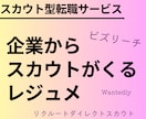 スカウトが届く！？転職サービスのノウハウ教えます 資料お渡し(企業はどこに注目しているのか)&簡易添削 イメージ1
