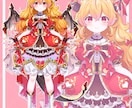 キャラデザ、立ち絵、サムネ等イラスト描きます お菓子と花と凝った衣装を描くのが好きです イメージ2