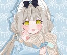 SNS用の可愛いアイコンイラスト描きます きらきらで可愛いお顔が好きな方へ！ イメージ2