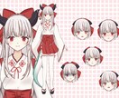 イラスト〜モデリングまで！可愛いモデル作成します キャラデザ〜モデリング、三面図、キービジュアル全て揃います！ イメージ2