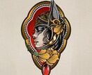 traditionalなデザイン描けます TATTOO デザイン　ロゴ　イラスト イメージ7