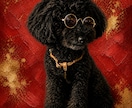 愛犬を高級アート作品風ポートレートに仕上げます 大切な愛犬を美術館に飾る絵画のような作品に仕上げます。 イメージ9