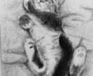 あなたの大切な人やペットを鉛筆画で描きます 【原品郵送OK】大切な人やペットをモノクロアート作品に イメージ3