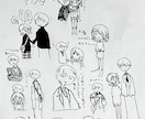 白黒メインでイラスト作成します 納期早い！安い！手軽です！アイコンなどに！ イメージ5
