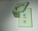 3Dプリンターで小物をモデリングと製作します 大体の図面でプラスチック模型作ります イメージ1