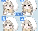 梅雨のミニてるてるちゃん量産イラスト描きます 色を変えてご希望のビジュアルにオプションでさらに理想に近く イメージ3