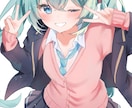 可愛くてキラキラしたイラストをお描きします かわいい女の子を描くのが得意です！ イメージ9