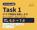 IELTSライティングTask1を添削します IELTS7取得、グラフ問題の書き方と比較表現を丁寧に解説 イメージ1