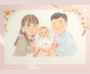 色鉛筆で家族やペットの似顔絵お描きします 背景基本無料&下書き修正何回でも◎原画とデータどちらも納品！ イメージ4