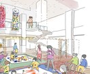 やわらかい雰囲気のパース描きます なんだか素敵な雰囲気！と感じるパース描きます イメージ4