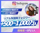 Instagramリアル外国人フォロワー増やします 超格安/最高品質/減少なし*最大+1,000万人 イメージ1