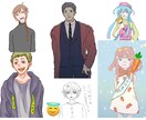 お手頃なイラストを描きます 立ち絵やアイコンなども承ります イメージ1