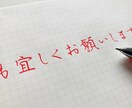 あなた専用のご住所・お名前の「参考資料」作ります あらゆる手書きの場面でそのまま使える、楷書の資料です イメージ5