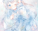 癒されるデジタル水彩画作成いたします 癒されるふんわりした可愛いの女の子描きます☆商用利用込み イメージ5
