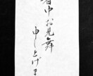 筆で代筆いたします 季節に合ったシンプルで凛とした筆文字お書きします イメージ2