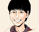 アイコン用似顔絵イラスト描きます スッキリした線とリアルな色塗りが特徴的な似顔絵 イメージ1