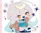 ポップでかわいい、デフォルメイラストをお描きします 配信やグッズ、プレゼント等、幅広くお使いいただけます！ イメージ1