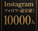 インスタのフォロワー10,000人増やします 最安値☆最高品質☆Instagramフォロワー＋1万人 イメージ1