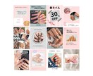 ネイルサロン向けの投稿テンプレセット販売しています 投稿画像に統一感を出したい方へ。 イメージ4
