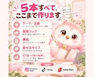 リール・ショート動画の台本を5本作成します 企画・フック・構成・セリフ・CTAまでまとめて作ります イメージ2