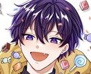 男の子描きます SNS上で目を引くような、彩度が高く存在感があるイラスト イメージ1