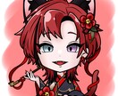かわいいバストアップSDアイコン承ります 透過データもあるからスタンプ等にも使える！ イメージ3