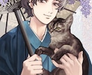 手描きでぬくもりのあるイラスト作製します 和風/レトロな絵柄で人物や動植物を描きます。 イメージ10
