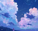 印象的な手描きの主線なしアニメーションを制作します ループアニメ・MV・待機画面などYouTuber様におすすめ イメージ11