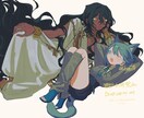 動画のサムネイルなどに、一枚絵お描きします ダークで鮮烈な目を引くイラストを希望するあなたへ イメージ7