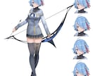 キャラクターデザイン・イラスト制作承ります オリジナルゲームやライトノベルのキャラクターの立ち絵など イメージ1