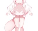 IRIAMデビュー応援いたします 立ち絵、一枚絵、デフォルメイラストの３点セット♪ イメージ3