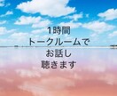 1時間お話し聴きます 【トークルームで】文字にした方が話しやすい方にオススメ イメージ1