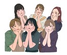 似顔絵˚✧₊SNSアイコン・イラスト描きます すぐに制作可能です。お気軽にご相談下さい！ イメージ3