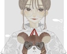 女の子向けのイラストを描きます ゆるふわで綺麗めなデザインです。 イメージ3