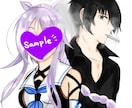 簡易から本気まで　一枚絵　夢絵イラスト描きます 女主男主コテキャ同士単体等様々描きます！TL・BL・GLも！ イメージ7