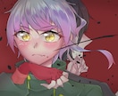 動画サムネイルや1枚絵など！イラストを描きます 動画用やグッズなど、等身・ミニキャラ問わずご相談ください！ イメージ1
