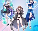 デビュー・新衣装に！IRIAMライバー応援します IRIAMデビューに必要なイラストが一度に揃う！ イメージ7