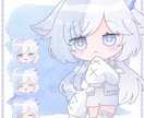 かわいい女の子のミニキャラを描きます 初めての方も気軽にご連絡下さい！精一杯対応いたします♪ イメージ1