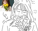 SNS・プレゼント | ナチュラルな似顔絵描きます 商用利用OK！写真そのまま、ふんわりやさしい似顔絵に。 イメージ10